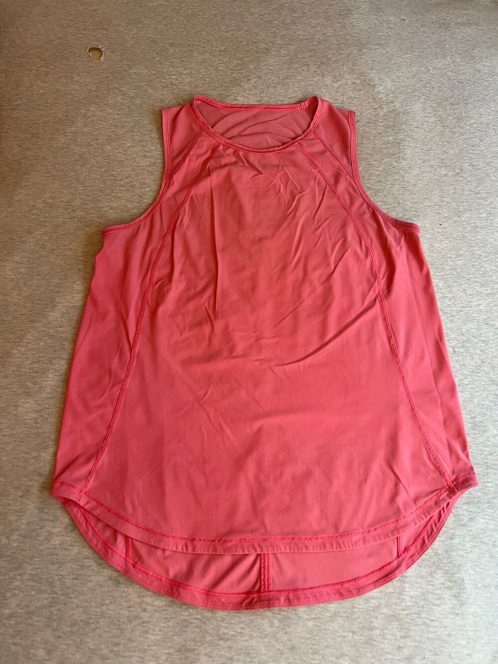 Lululemon athleta women's athletic tank top yoga hike run pink large sleeveless